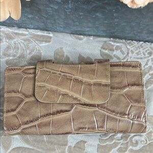 Michael Rome Wallet Croc Embossed Leather